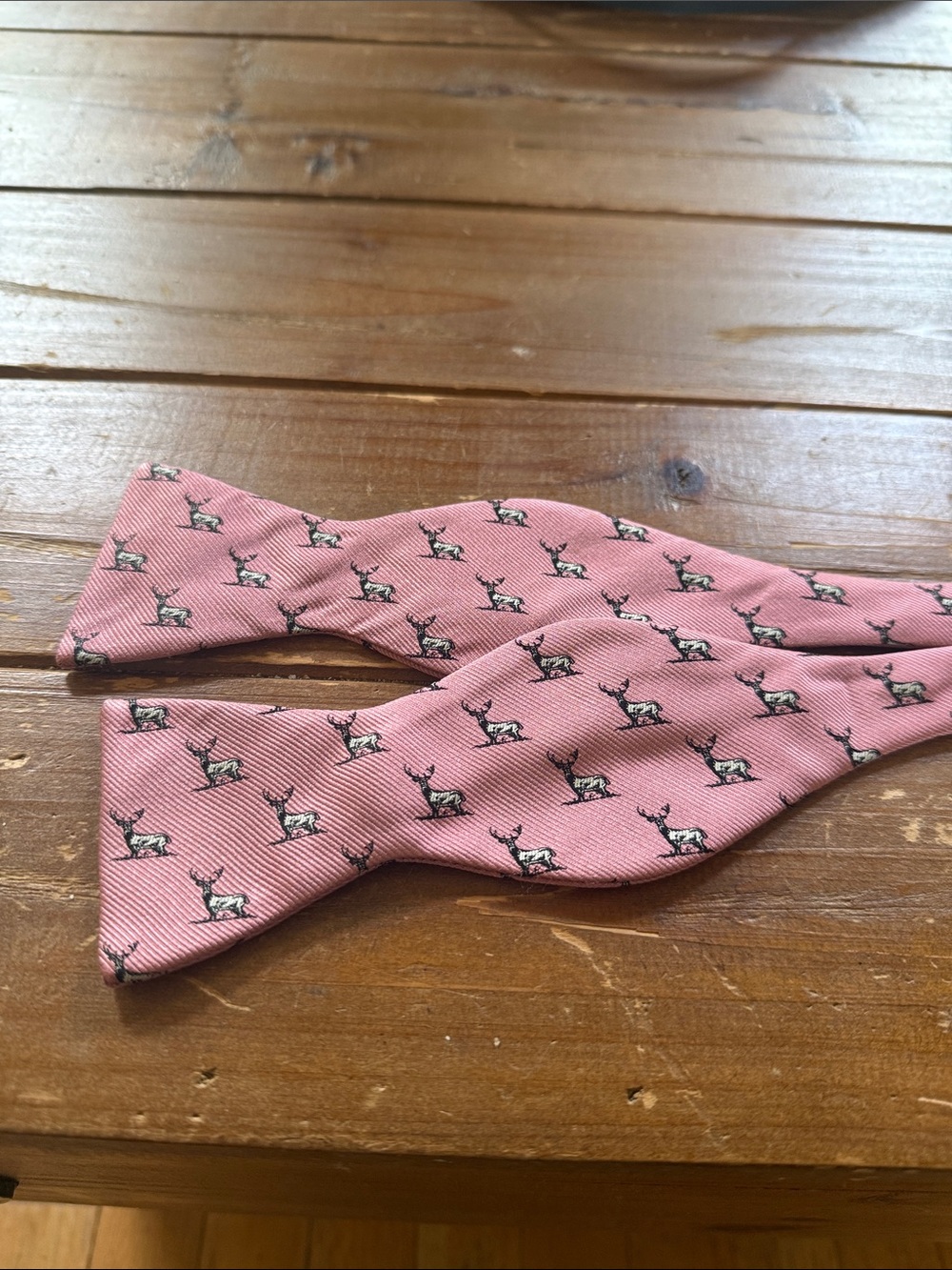 Buffalo & Company Stag Print Hand Tied Bow Tie